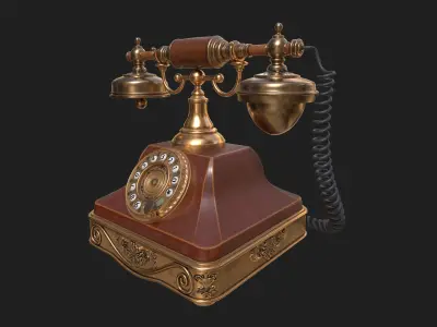 Antique Telephone 3D model
