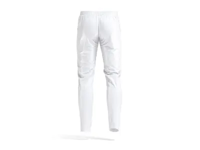 White Sport Pants - sporty training trackpants 3D model