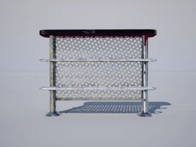 Bowling ball Rack Low-poly 3D model