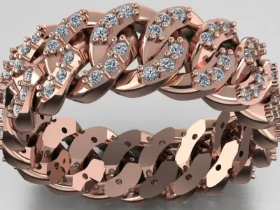cuban ring 3D print model buy