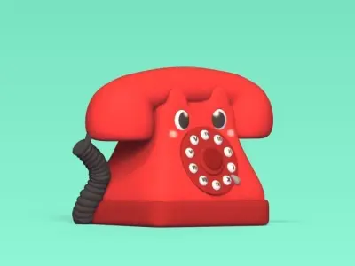 Telephone 3D print model