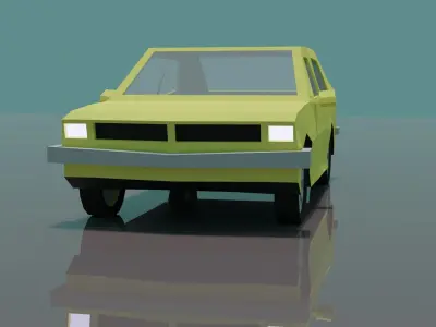 Car model Free low-poly 3D model