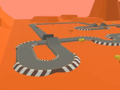 Race Track - 02 Low-poly 3D model