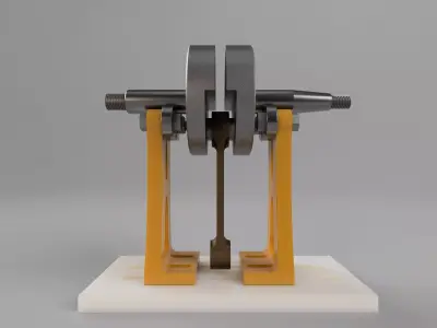 Adjustable Crank Truing Stand 3D print model