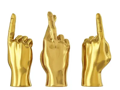 Sculpture Hands Sign 2 3D model