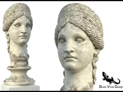 Old Bust of Hera 3D model
