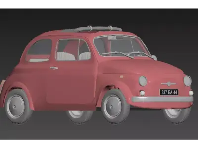 fiat 500 Free 3D model