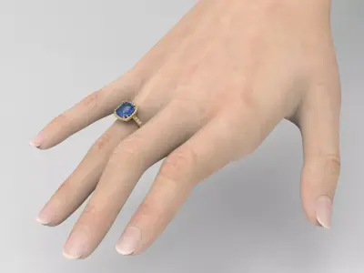 R 207 Halo ring 3D print model