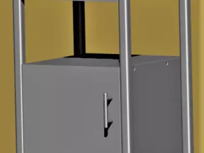 Nightstand hospital bedside table Free 3D print model