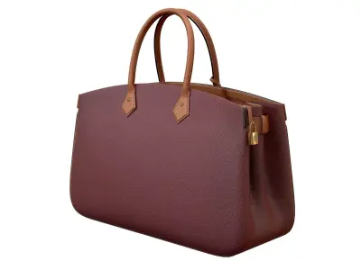 Louis Vuitton bag ALL SET Red Leather 3D model