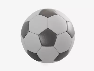 Soccer Ball 4K Resolution Low-poly 3D model