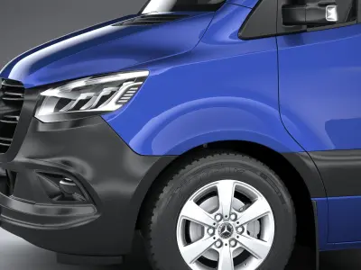 Mercedes-Benz Sprinter Pickup short 2025 3D model