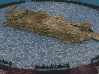 Chinese palace 3D model buy