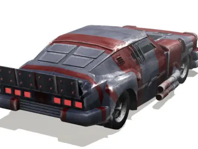 Mad Max CARS Low-poly 3D model