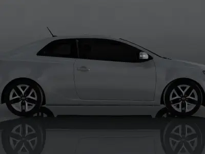KIA Forte Koup SX Low-poly 3D model