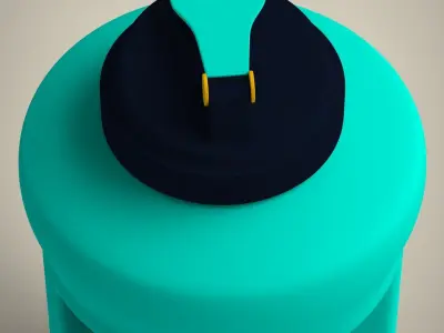 Protein shaker Low-poly 3D model