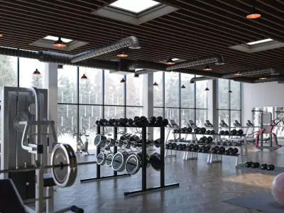 GYM ROOM 3D model purchase