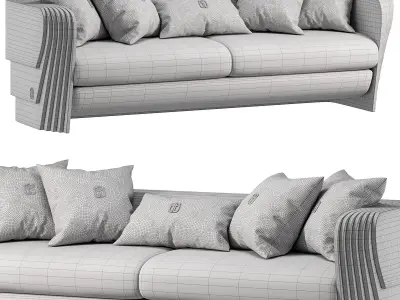 Angelas Luxury Metal Sofa 3D model purchase