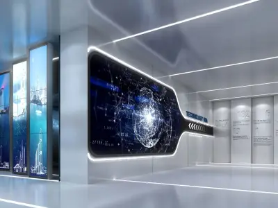 exhibition lobby 3D model