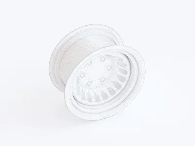 Steel rim 02 3D model