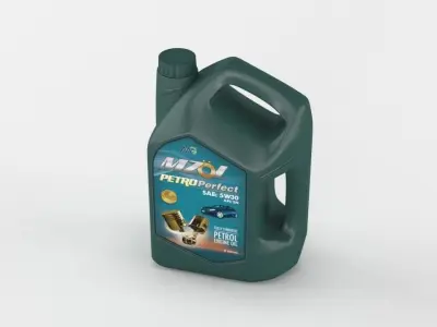 lubricant oil Bottle 3D model