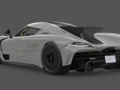 2021 Koenigsegg Jesko Absolut 3D Model Ultimate Speed Machine 3D model