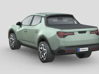 Hyundai Santa Cruz Low-poly 3D model