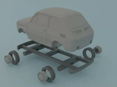 Polski FIAT Free 3D print model
