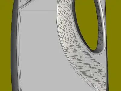 Plastic canister for engine oil B and BK 4L 3D print model