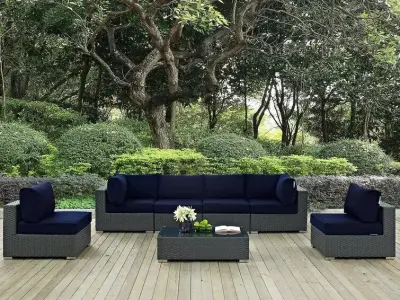 Person Seating Group with Sunbrella Cushions 3D model