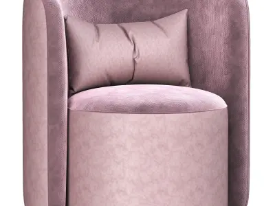 ditre italia chloe luxury armchair 3D model