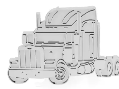 Car Truck Pendant 0700 3D print model