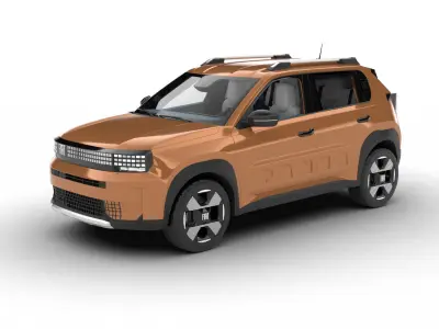 Fiat Grande Panda Hybrid 2025 3d model 3D model