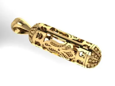 Openable Cylinder pendant 3D print model