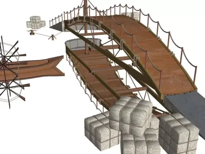 BRIDGE PuentE Reflex CITY  STONE 3D print model