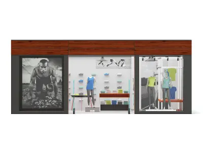 Sport Clothes Store 3D Model 3D model