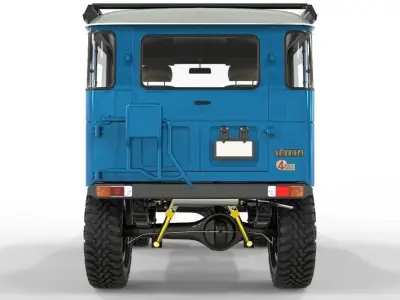 Toyota FJ40 Cruiser 1978 4x4 Accessories 3D model