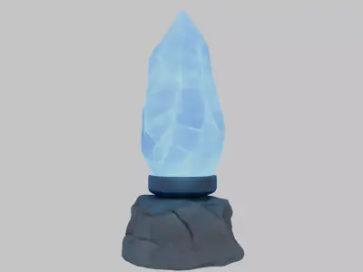 Glowing Crystal Low-poly 3D model