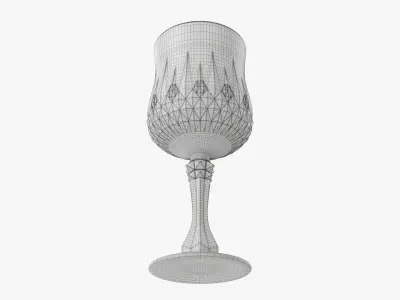 Glass goblet 02 3D model