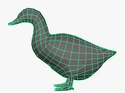 Low Poly Duck Low-poly 3D model