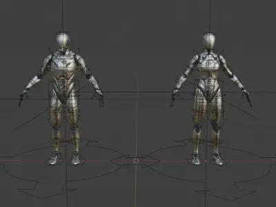 Free Blender Manny Rig and Quinn Rig from Unreal Engine Free 3D model