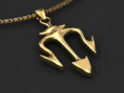 dagger pendant 3D print model