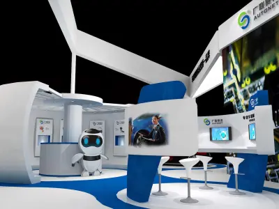 Exhibition - Area - 15X15-3DMAX2010-02 3D model