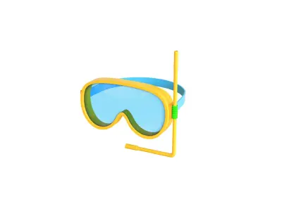 Low-Poly Driving Mask 01 Low-poly 3D model