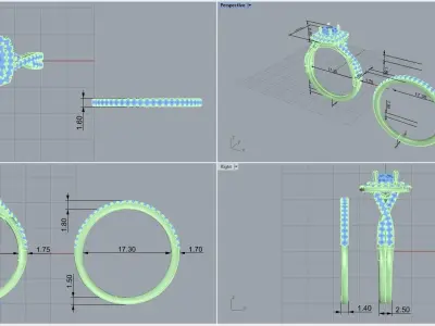  ring code 245 3D print model