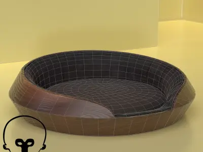 Dog Couch Free low-poly 3D model