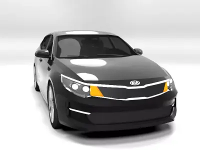 KIA OPTIMA 2016 WAGON LOWPOLY Low-poly 3D model