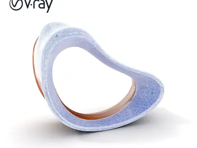 Organic Wooden Sculpture Model Pack Low-poly 3D model