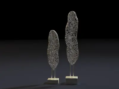 Banana leaf figurines 3D print model