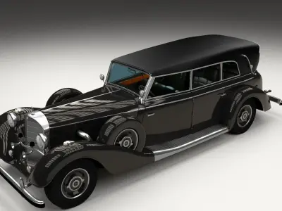 Mercedes 770k Grosser Staff Car 3D model